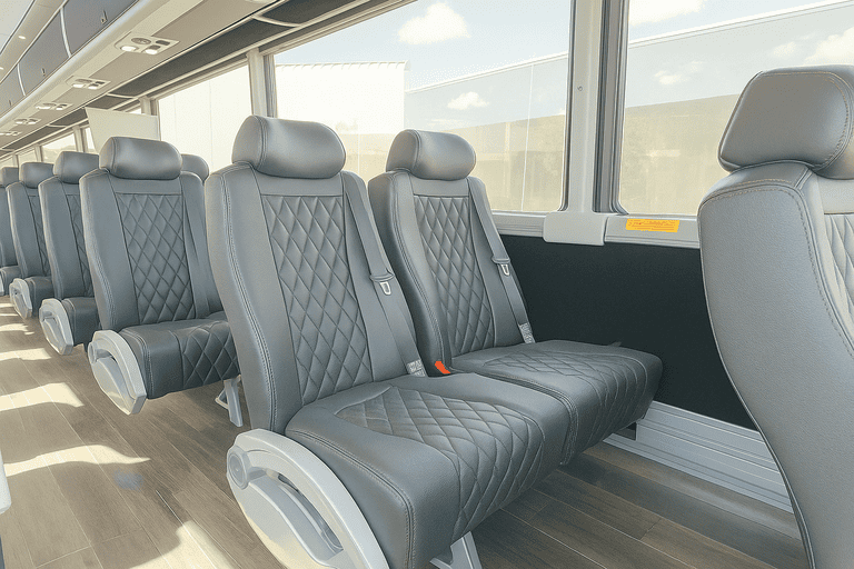 interior of Normal Charter Bus charter bus